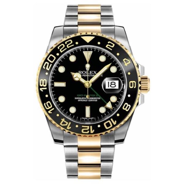 GMT-Master II Two Tone Black Dial 40mm
