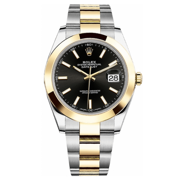 Datejust Black Dial Gold & Steel 41mm