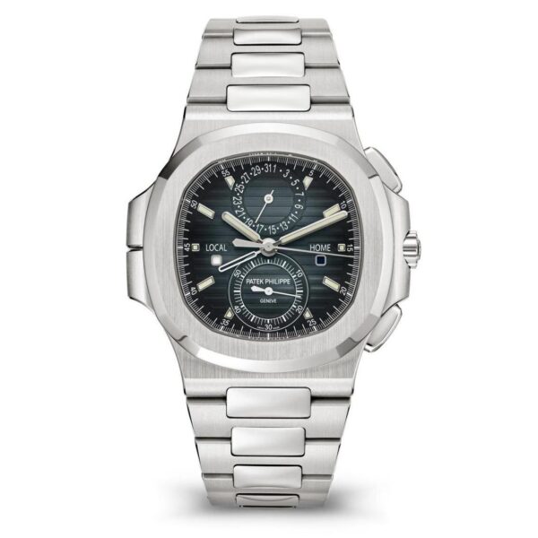 Nautilus 5990-1A-011 Travel Time Chronograph Dual Time 40.5mm